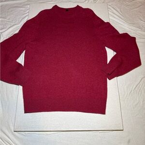 J. Crew Men's Rich Red Crewneck Sweater